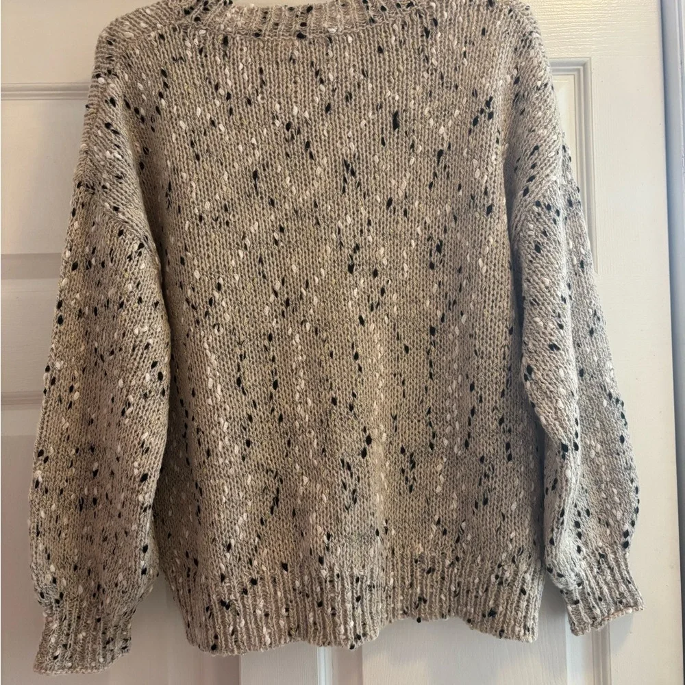 Marled Knit Drop Shoulder Sweater - Picture 4 of 5